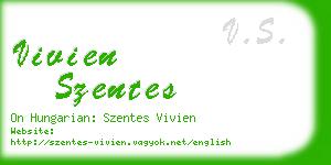 vivien szentes business card